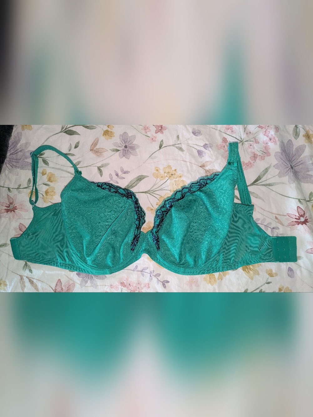 US 28M / UK 28J Panache Envy Plunge Bra - Emerald Leopard (Discontinued color)